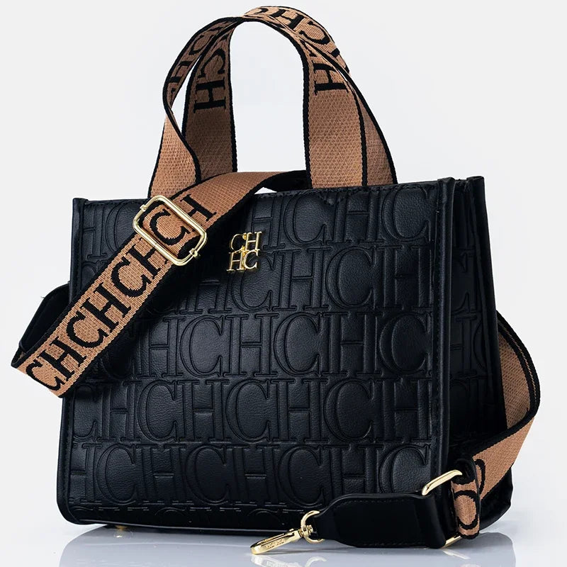 CH Fashion Monogram Print High Quality Metal Logo Casual Light Luxury Brand Designer 2025 New Women's Handbag