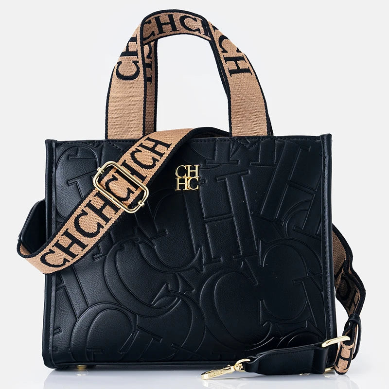 CH Fashion Monogram Print High Quality Metal Logo Casual Light Luxury Brand Designer 2025 New Women's Handbag
