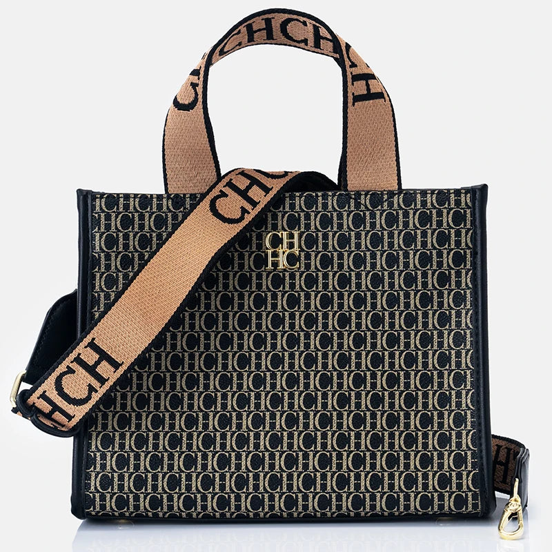 CH Fashion Monogram Print High Quality Metal Logo Casual Light Luxury Brand Designer 2025 New Women's Handbag